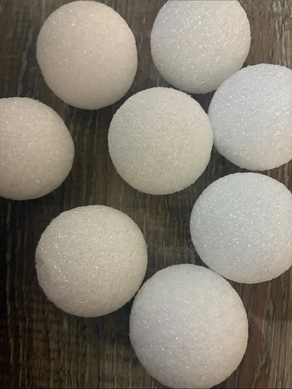 8 styrofoam eggs DIY